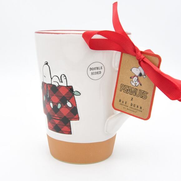 Rae Dunn Peanuts Latte Mug, Snoopy 16oz Ceramic Double-Sided Coffee Cup - Picture 10 of 10